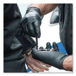 GloveWorks by AMMEX Nitrile Exam Gloves, Powder-Free, 6 mil, Large, Black, 100 Gloves/Box, 10 Boxes/Carton