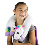 Bouncyband Sensory Vibrating Unicorn Stuffed Animal, White/Purple (BBAVNUN)