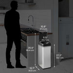 iTouchless Stainless Steel Sensor Trash Can Combo Pack, Silver, 13 gal. and 2.5 gal (CDZT1302SS)