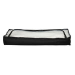 Household Essentials Under bed Storage Bag, Black with Clear PEVA Top (7609-1)