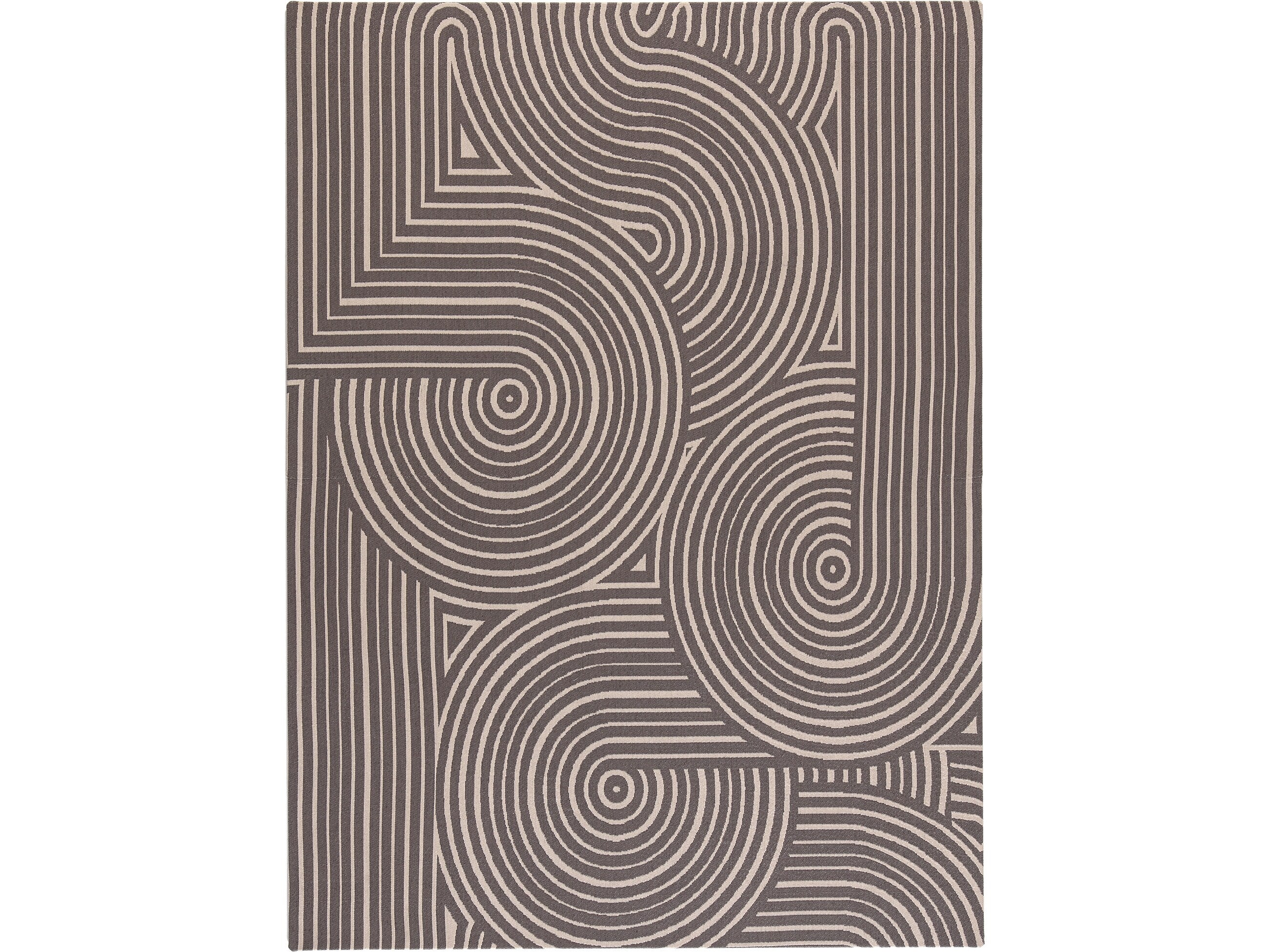 Anji Mountain Rug'd Brixey Carpet & Hard Floor Chair Mat, 36" x 48", Beige/Gray (AMB9037)