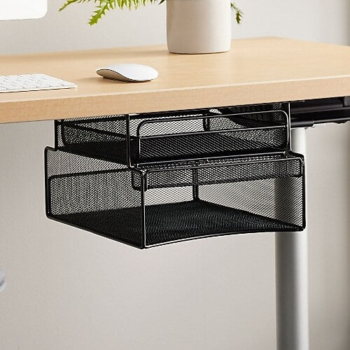 Safco Hanging Metal Desk Organizer, Black (SAF3244BL)