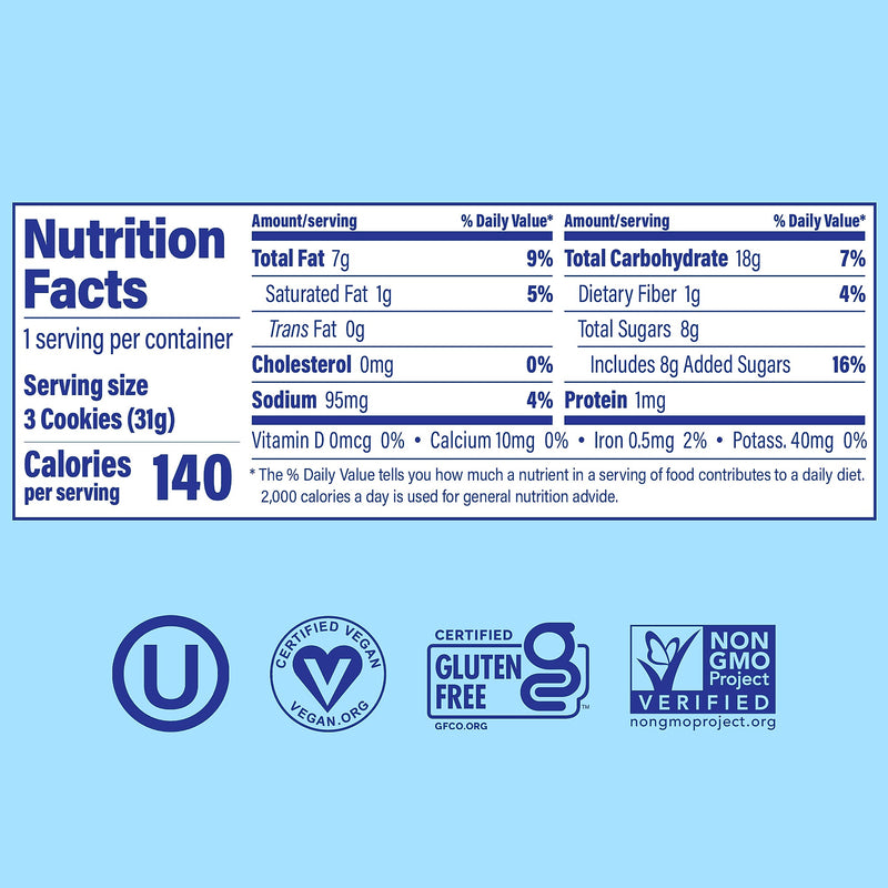 Partake Gluten Free Crunchy Chocolate Chip Cookie Snack Pack, 1.09 oz., 24/Pack (220-02417)