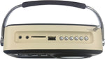 Supersonic Retro Portable Bluetooth Speaker, Black, (SC-1201BT-BLK)