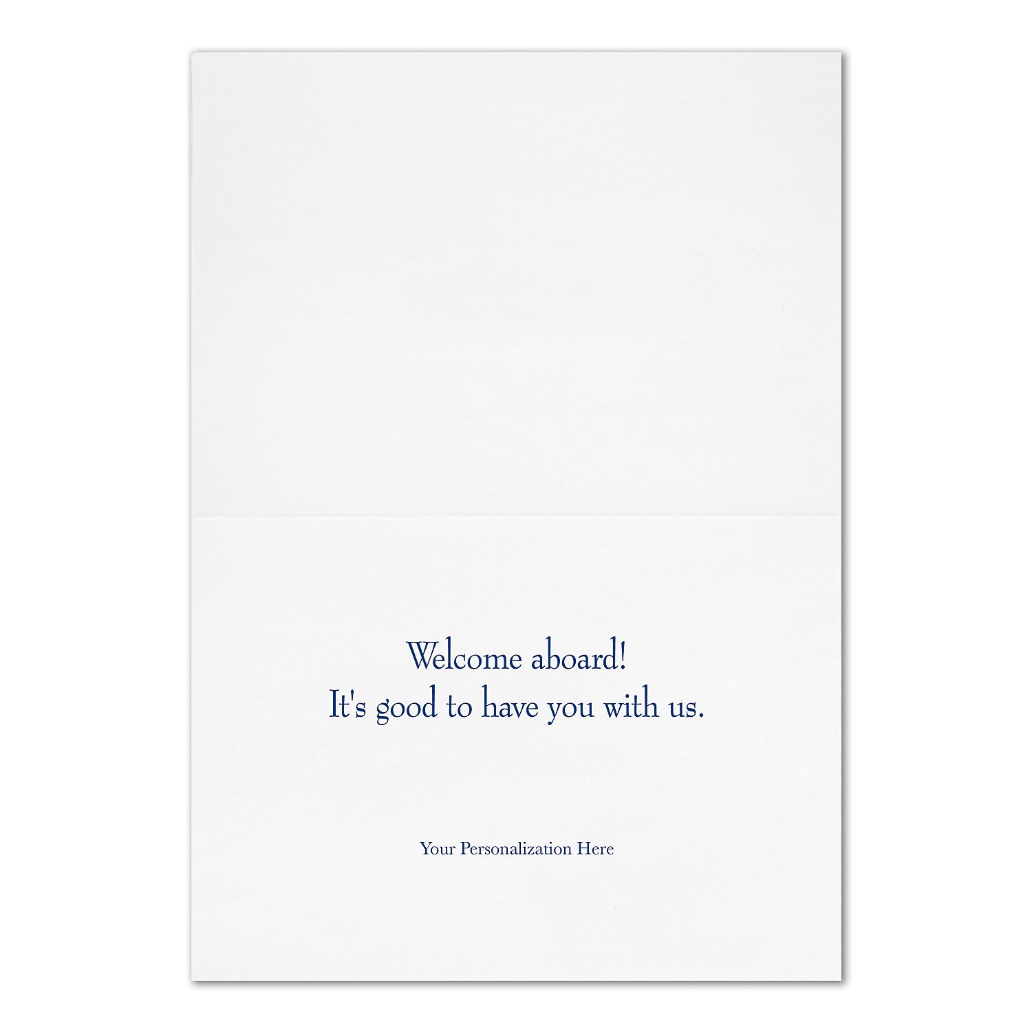 "Welcome Brushstroke" Welcome Card w/ Silver Lined White Envelope, 250/BX
