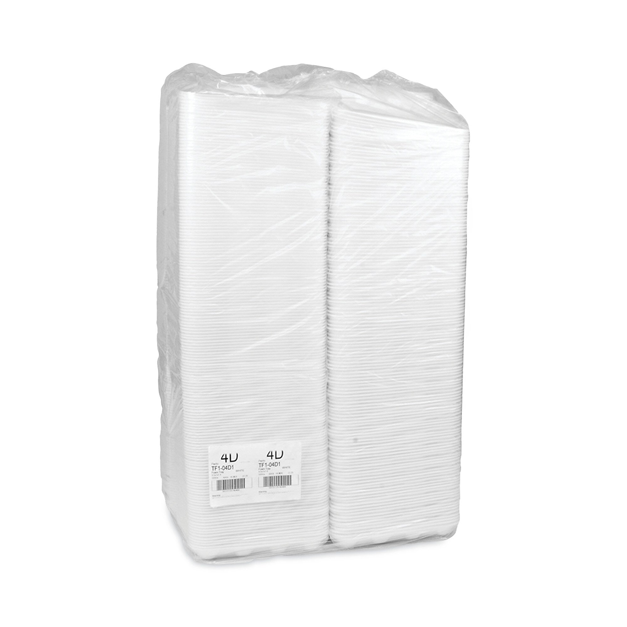 Pactiv Evergreen Meat Tray, #4D, 9.5 x 7 x 1.25, White, Foam, 500/CartonItem (PCT0TF104D10000)