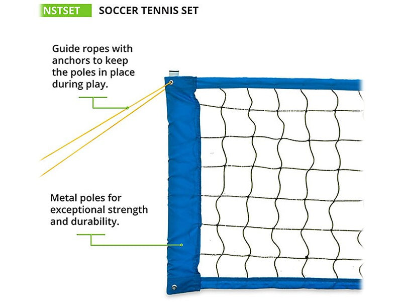 Champion Sports Soccer Tennis Set, Multicolor (NSTSET)