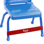 Kore Design Chair Fidget Latex Kick Bands, Red, 10/Pack (KD-KB1000)