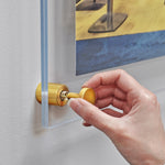 Azar Poster Holder, 15" x 21", Wall Mounted, Gold, Acrylic (105508-GLD)
