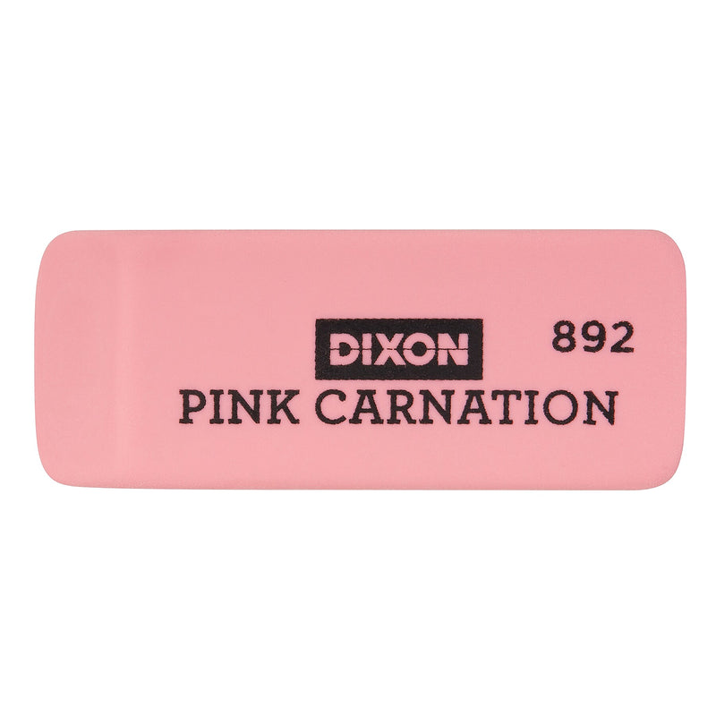 Dixon Pink Carnation Block Erasers, 36/Pack (DIX38920)