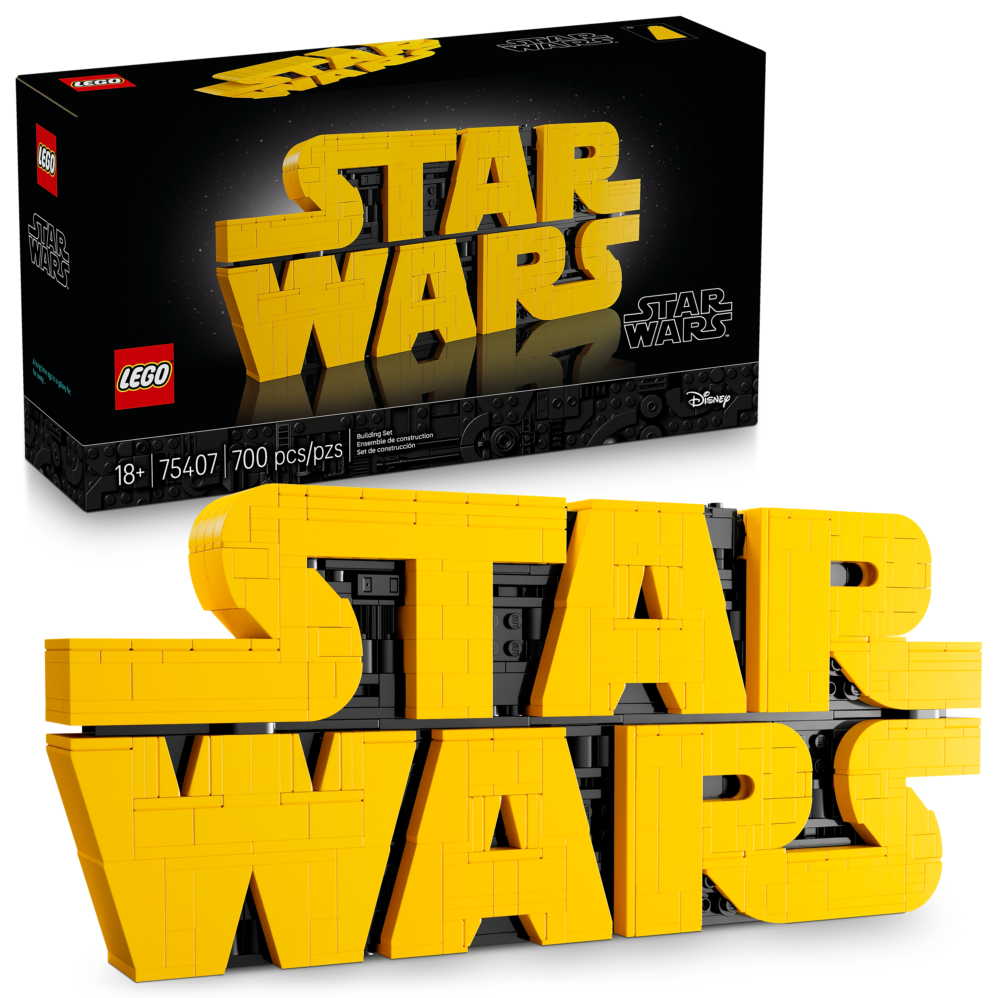 LEGO Star Wars Brick-Built Star Wars Logo, 700 Pieces (75407)