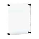 Azar Poster Holder, 22" x 28", Wall Mounted, Black, Acrylic (105524-BLK)