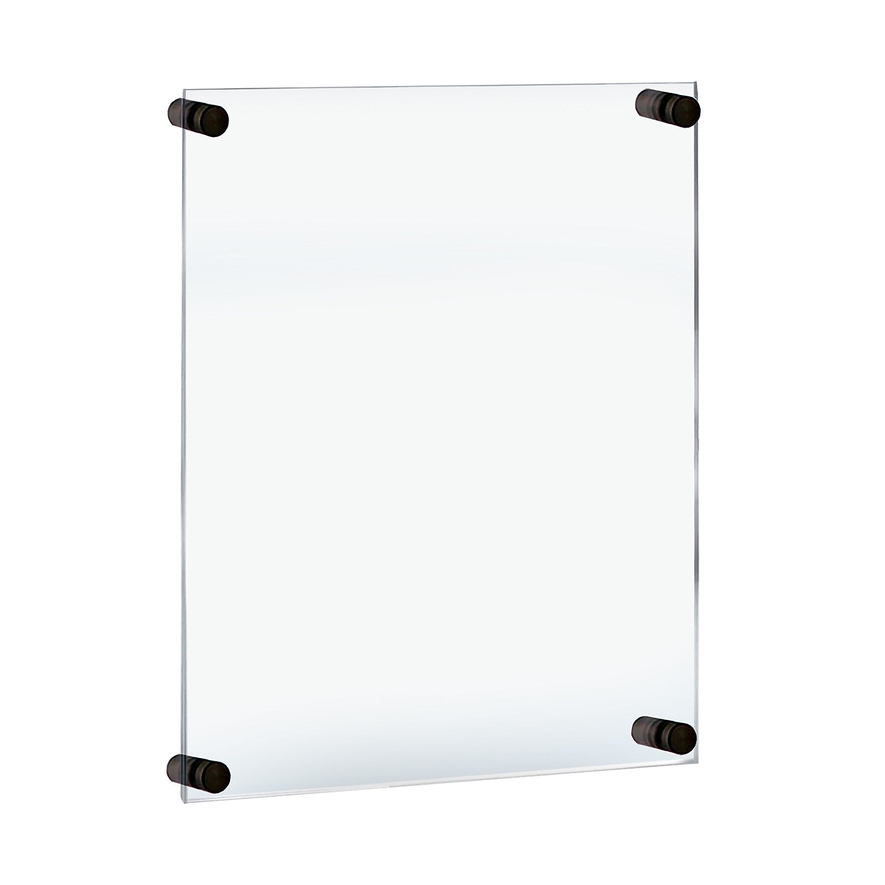 Azar Poster Holder, 22" x 28", Wall Mounted, Black, Acrylic (105524-BLK)