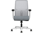 HON Ignition 2.0 Fabric/Mesh Swivel Task Chair, Basalt/Designer White (HITLMKD.Y1.A.H.IF.APX25.DW.SB.DWX)