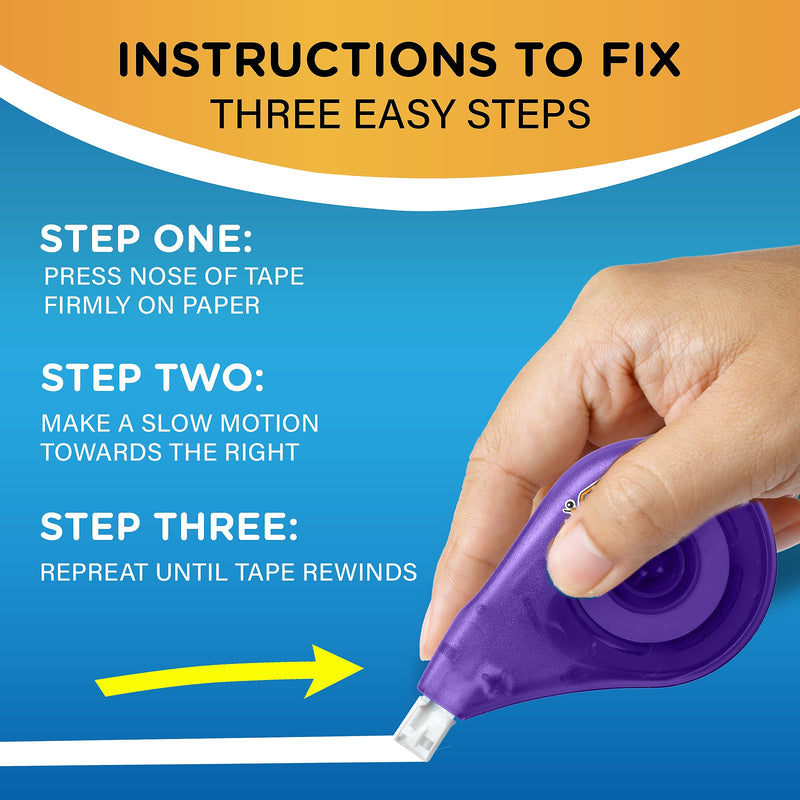BIC Wite-Out EZ Correct Correction Tape, White (50523/WOTAPP1)