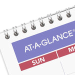 2025-2026 AT-A-GLANCE 12" x 17" Academic Monthly Wall Calendar, Purple/Red (PMA2-28-26)
