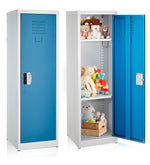 AdirOffice 48"H Single Tier Blue Storage Locker (ADI629-01-BLU-DL)