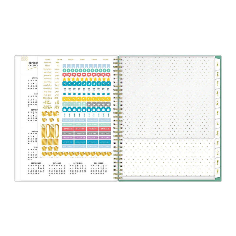 2026 Blue Sky Day Designer Peyton 5" x 8"  Weekly & Monthly Planner, Plastic Cover, Multicolored (103619-26)