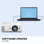 ViewSonic HDMI/USB/Audio Line In/VGA WXGA Short Throw Projector, White (PS502W)
