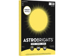 Astrobrights Punchy Pastels 8.5" x 11" Colored Paper, 24 lbs., Lively Lemon, 200 Sheets/Pack (91739)
