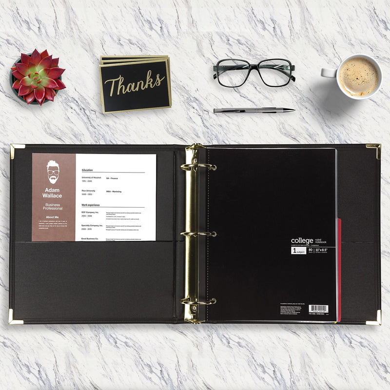 Samsill Classic Executive 2" Non-View Binder, 3-Ring , Black (SAM15160)