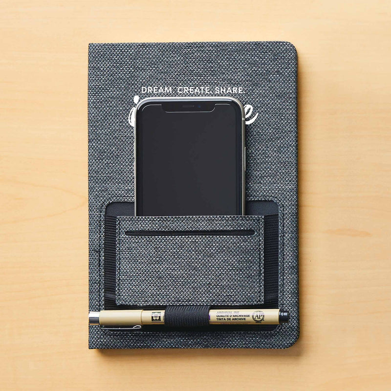 Baudville Sustainably Smart Hardcover Journal, 5" x 8", 80 Pages, 2/Pack (1393447P231)