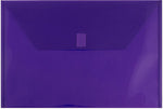 JAM Paper Premium Plastic Document File, Legal, Purple, 3/Pack (235827779X3)