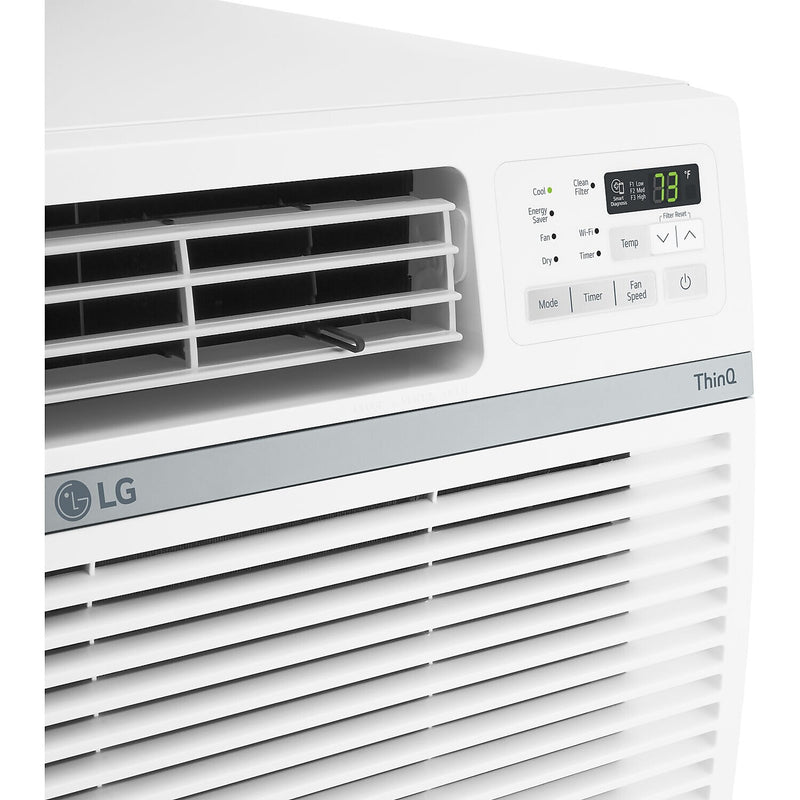 LG 230-Volt 18,000 BTU Window Smart Air Conditioner with Remote, WiFi Enabled, White (LW1821ERSM)