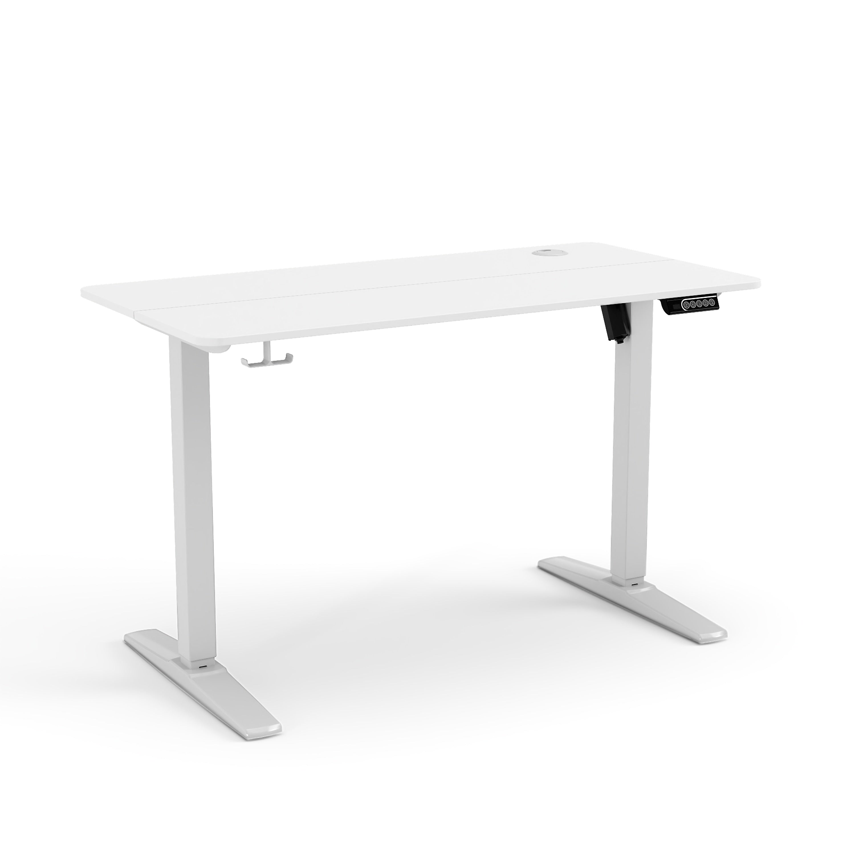 Staples 48"W Electric Rectangular Adjustable Standing Desk, White (ST63148)