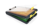 Dexas International ClearView Clipcase Storage Clipboard, Letter Size, Gray/Yellow (5717-803)