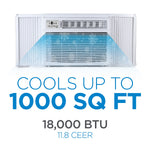 Black & Decker 230-Volt 18,000 (BTU DOE) Window Air Conditioner with Remote, White (BD18WT6)