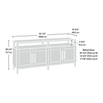 Sauder Tiffin Line Credenza TV Stand, Screens up to 65", Raven Oak (433576)