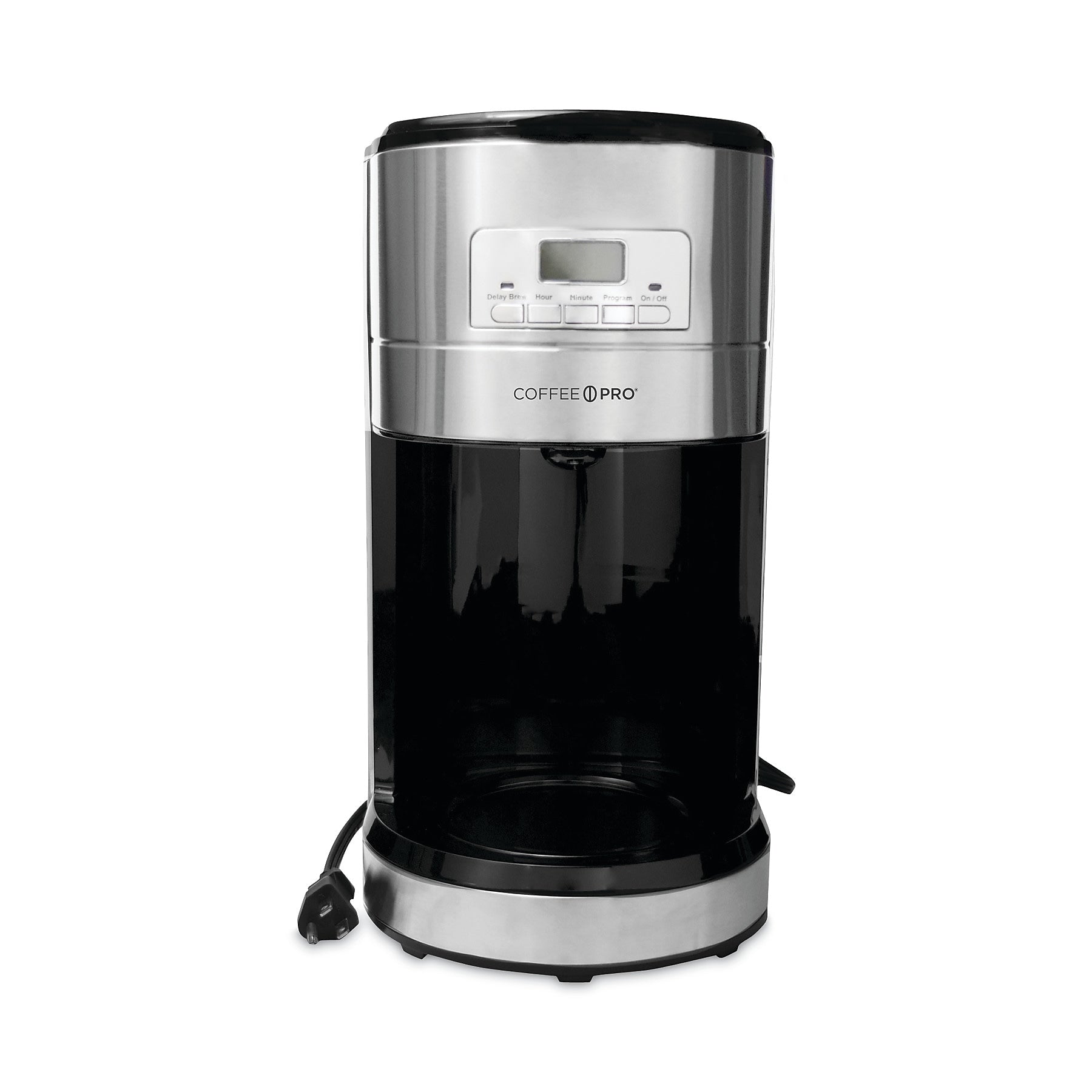 Coffee Pro Euro Style 12-Cup Automatic Drip Coffee Maker, Stainless Steel (OGFCPCM4276)