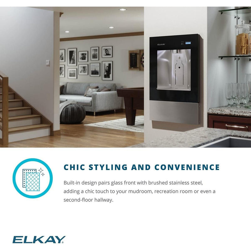 Elkay ezH2O Liv Recessed Bottle Filling Station, Hands Free Operation and Filtered (LBWD00WHC)