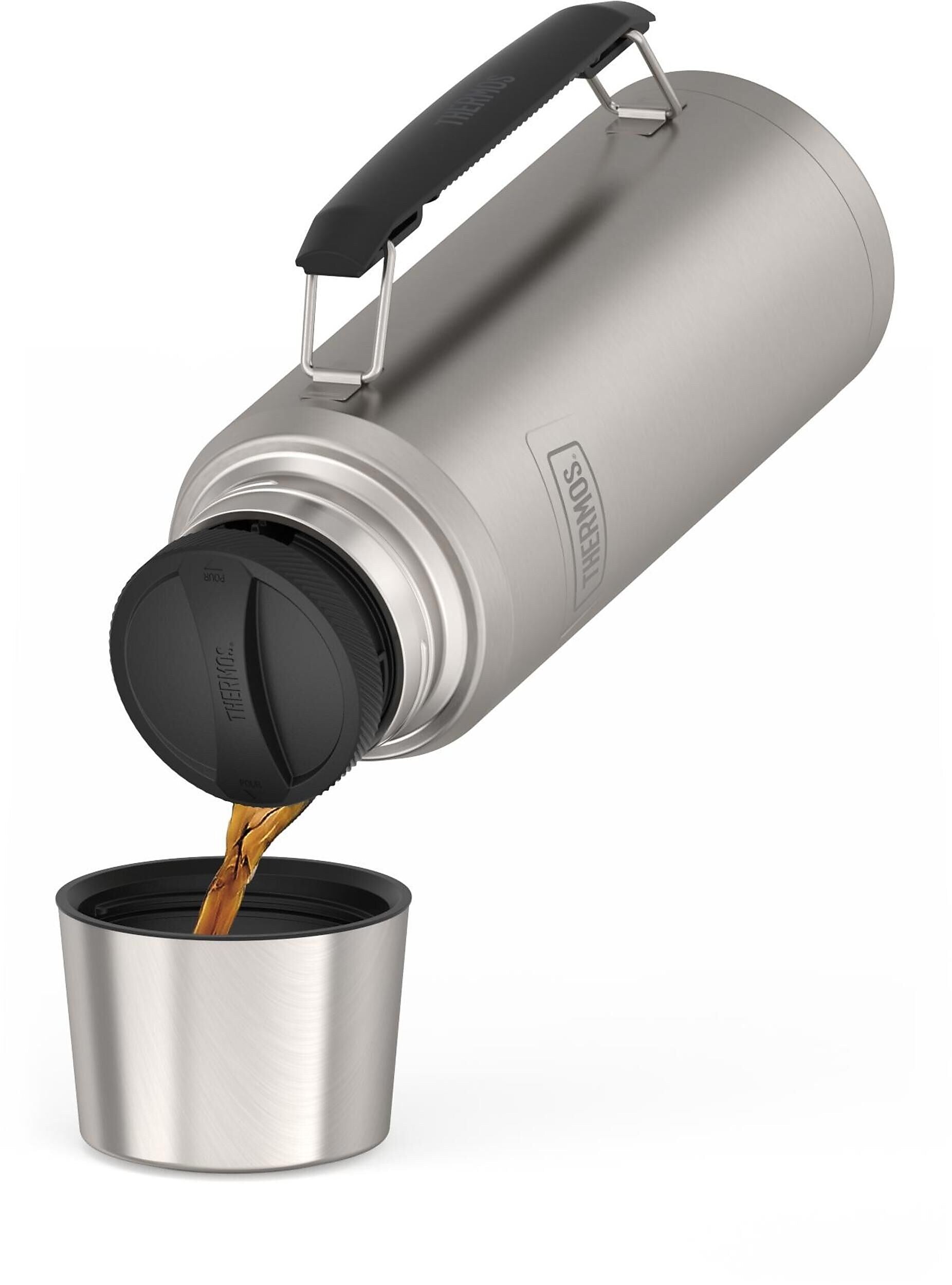 Thermos Icon Stainless Steel Vacuum Insulated Beverage Bottle, 40 oz., Matte Stainless (EAIS2102MS4)
