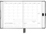 AT-A-GLANCE Foundation 5.5" x 8.5" Weekly & Monthly Planner, Faux Leather Cover, Black (FD-200-05)