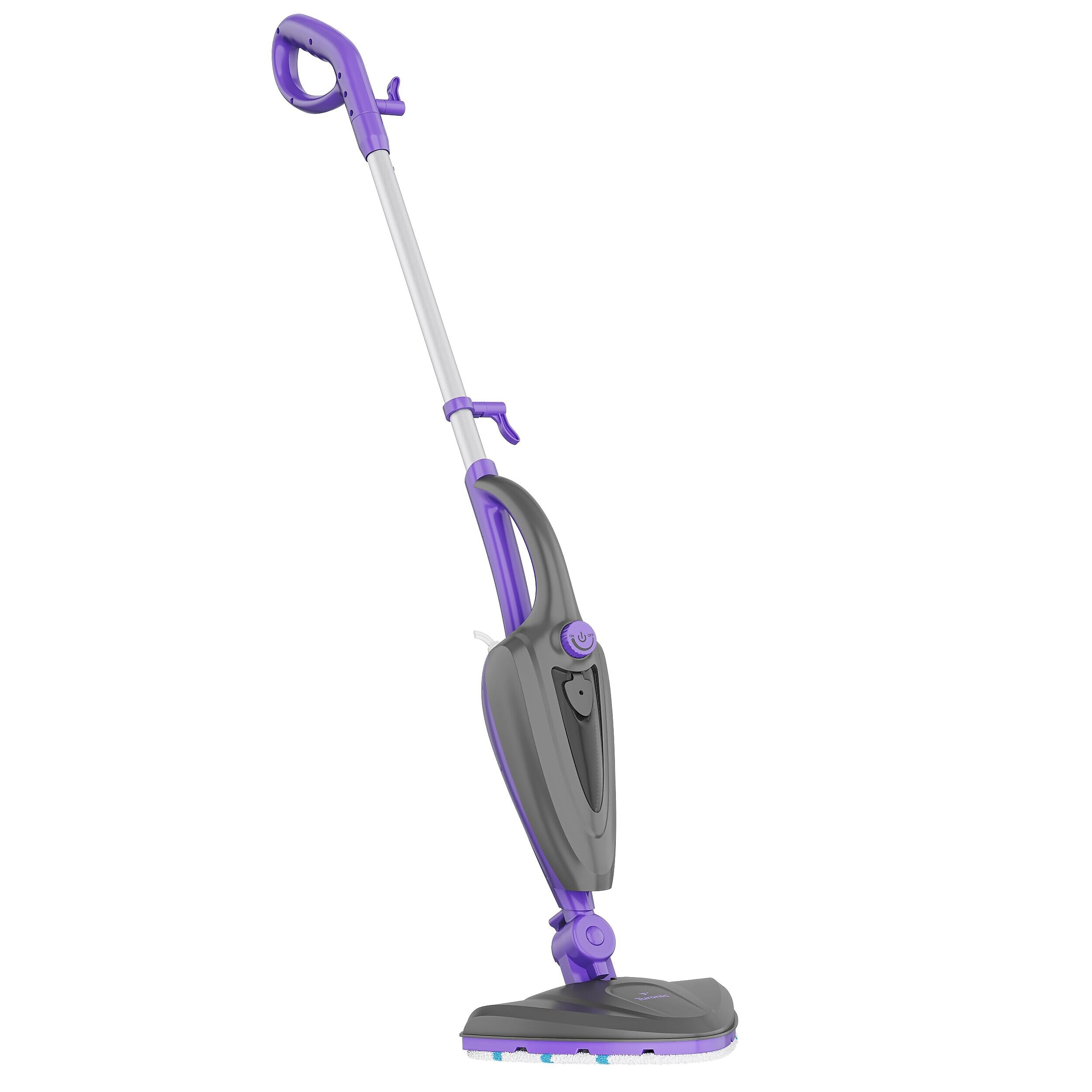 Treblab Turonic 10-in-1 1500W Steam Mop with Detachable Handle, Purple/White (ST3)