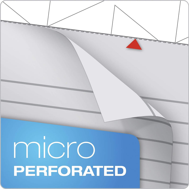 TOPS Prism Notepad, 8.5" x 11.75", Wide Ruled, Assorted, 50 Sheets/Pad, 6 Pads/Pack (TOP63116)