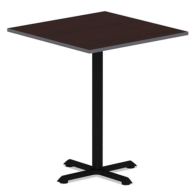 Alera Reversible Laminate Table Top, Square, 35 3/8w x 35 3/8d, Medium Cherry/Mahogany