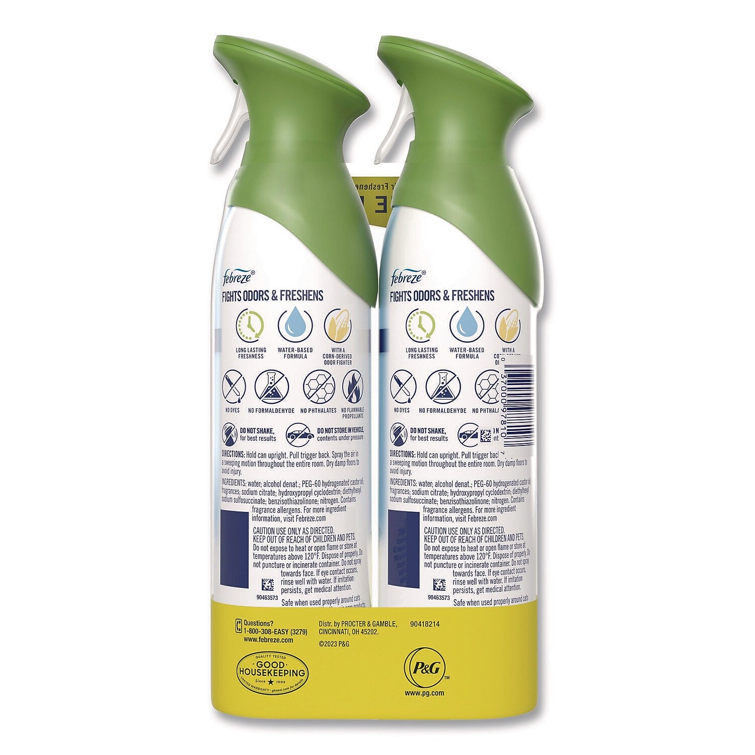 Febreze AIR Air Freshener & Deodorizer Aerosol, Gain Original Scent, 8.8 oz., 2/Pack (80816822PK)