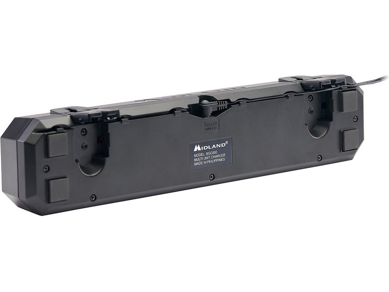 Midland BizTalk Two-Way Business Radio Six-Slotted Desktop Charger, Black (BGC600)