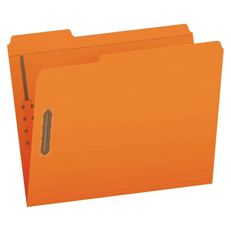 Pendaflex Heavy Duty File Folder, 1-Tab, Assorted, Letter Size, Orange, 50/Box (1007029)