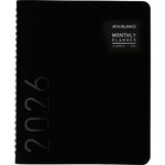 2026 AT-A-GLANCE Contemporary 7" x 8.75" Monthly Planner, Faux Leather Cover, Black (70-120X-05-26)