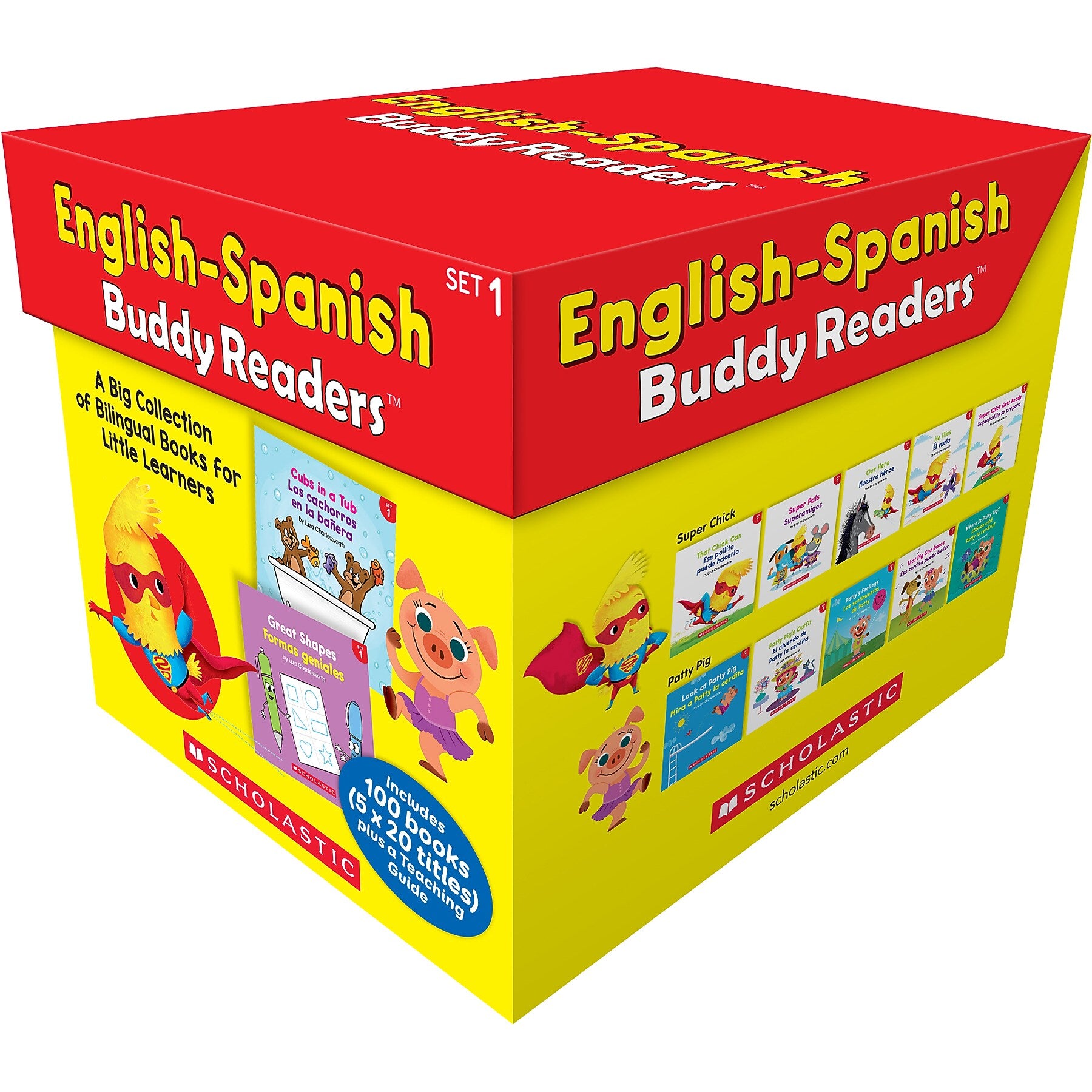 Scholastic Teaching English-Spanish Buddy Readers: Set 1, Multiple-Copy Set, 101 Books/Set