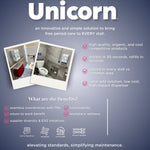 Unicorn Acrylic Wall-Mounted Bathroom Dispenser, Clear (TOP-08500)