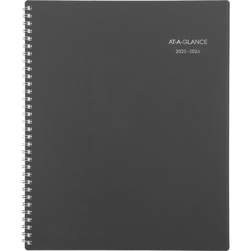 2025-2026 AT-A-GLANCE DayMinder 8.5" x 11" Academic Year Weekly & Monthly Planner, Plastic Cover, Charcoal (AYC520-45-26)