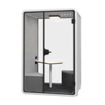 FlexiSpot WorkCube Series Sound Absorbing 2 Person Privacy Booth, White (P2FW-KIT)