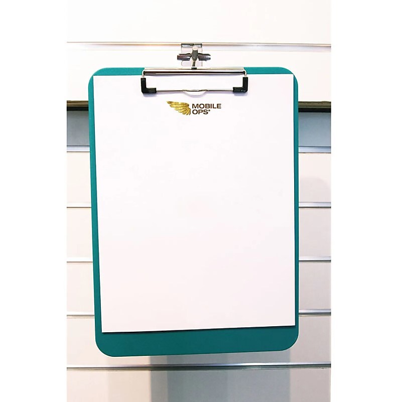 Unbreakable Recycled Clipboard, 1/4" Capacity, 8 1/2 X 11, Green