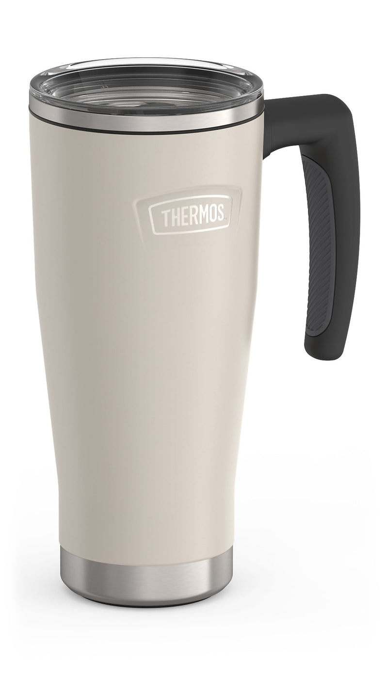 Thermos Icon Stainless Steel Vacuum Insulated Travel Mug, 18 oz., Sandstone (EAIS1162SN4)