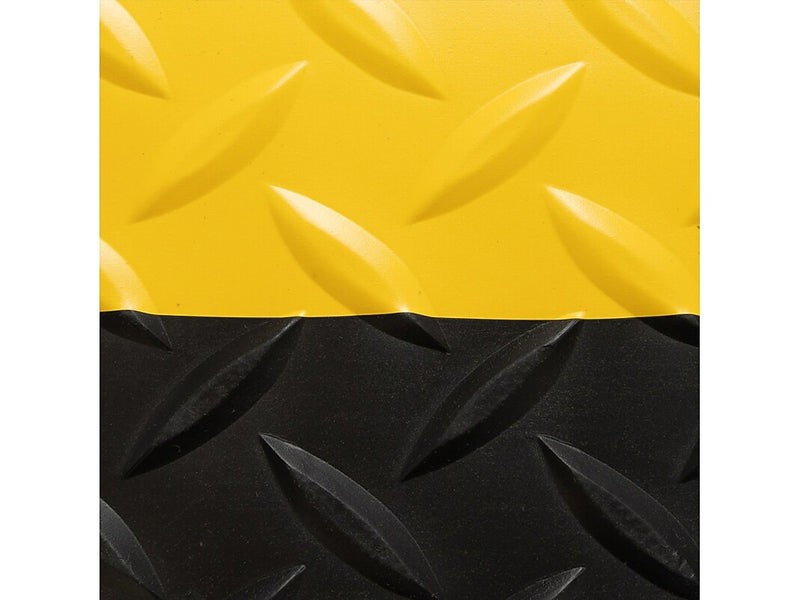 NoTrax Saddle Trax Anti-Fatigue Mat, 60" x 36", Black/Yellow (979S0035YB)